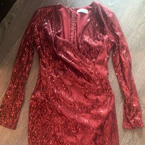 Sequin Red Mini Dress (CityLux Vancouver).